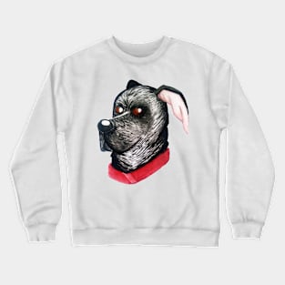 Watercolor Black Dog Crewneck Sweatshirt